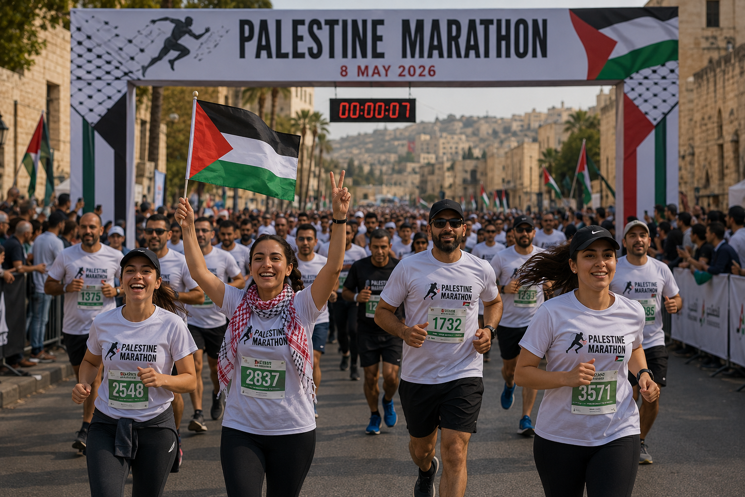 Palestine Marathon Runners